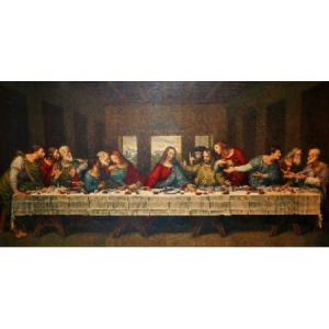  Leonardo Ve Son Yemek Sayılarla Boyama Seti Kasnaklı  40 x 50