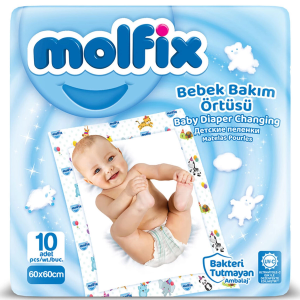 Molfix Bebek Bakım Örtüsü 60x60 10 Adet