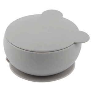 Oioi Silikon Kapaklı Kase Powder Grey