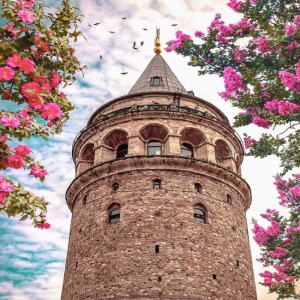  Galata Rüyasi Sayılarla Boyama Seti Kasnaklı  40 x 50