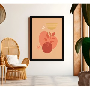 Bohem Tarz MDF Plastik Çerçeveli Dekoratif Tablo 01 