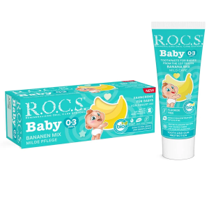 R.O.C.S.Bebek Diş Macunu Muz Püresi Tadında 0-3 Yaş 45 Gr