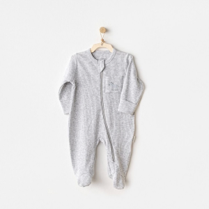 Andywawa Ac25811 Romper Little King Bebek Tulum Grey