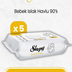 Sleepy Ekstra Islak Havlu Mendil 5x90 450 Yaprak