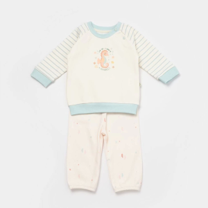 Bibaby Biorganic Save The Seahorse 2'li Bebek Takım 59797 Bej-mint