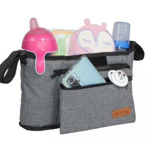 Babymol Molls Baby Bebek Arabası Organizer Çantası Gri