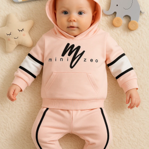 3-18 Ay Erkek Bebek Takımı Mini Zeo 2'li Pembe