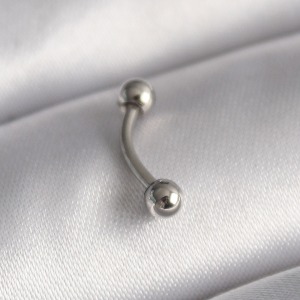 316L Çelik Gümüş Renk Topçuk Model Piercing
