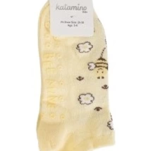 Katamino Ahsa Abs'li Kız Patik Çorap K20299 Karışık Renk(1 Adet)