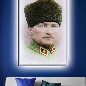 ULU ÖNDER ATATÜRK LEDLİ KANVAS TABLO