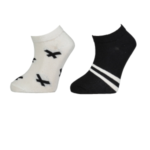 Bibaby Biorganic Çizgili 2'Li Yaş Patik Çorap 68429 Siyah
