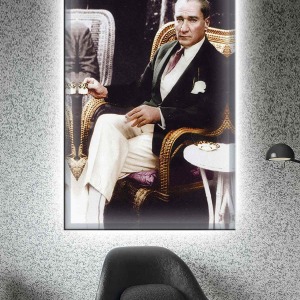 EN SEVİLEN ATATÜRK LEDLİ KANVAS TABLO
