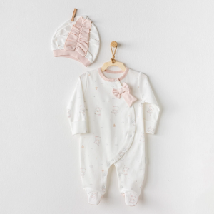 Andywawa AC24138 Ballerina Bebe Tulum Takım Ekru