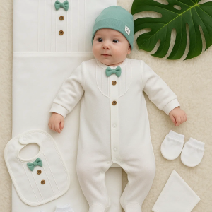 Papyonlu Tulumlu 8'li Hastane Çıkış Seti 