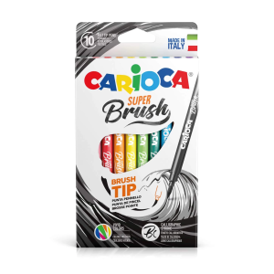 Carioca Süper Brush Keçeli Boya Kalemi 10lu