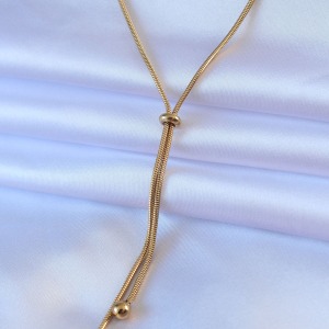 316L Çelik Gold Renk Asansör Model Kadın Kolye