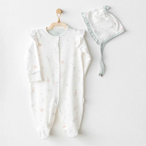Andywawa Ac25510 Love Family Bebek Tulum Takım Ekru