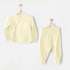 Andywawa Ac25557 Side Snap Set 2'li Zıbın Takım Yellow