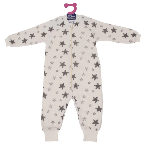 Sevi Bebe Organik Müslin Uyku Tulumu ART-309 Gri Yıldız