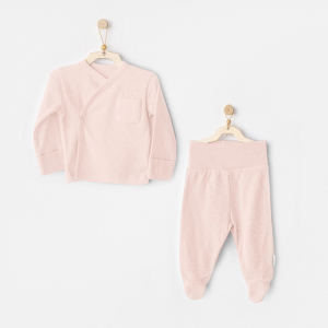 Andywawa Ac25557 Side Snap Set 2'li Zıbın Takım Pink