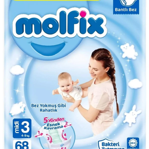 Molfix Bebek Bezi Fırsat Paketi 3 Beden 4-9 Kg 68 Adet