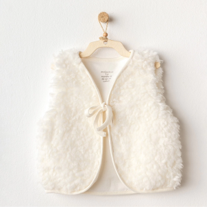 Andywawa AC25254 Basic Bebe Yelek Ekru