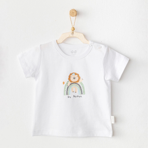Andywawa Ac25977 Casual Bebek Tişört White