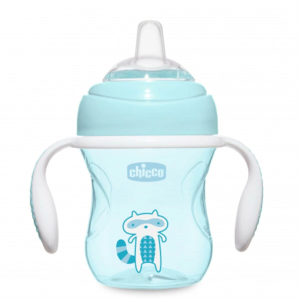 Chicco Yumuşak Uçlu Geçiş Bardağı 4 Ay+ 200 ml Erkek