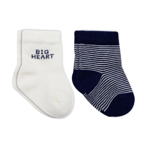 Bistyle Big Heart Penye Soket Çorap 2'Li BS10117 Lacivert