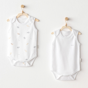Andywawa Ac25806 Little King 2'li Bebek Body White