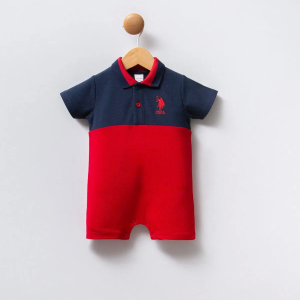 U.s Polo Bebek Tulum Usb2343 Lacivert-kırmızı