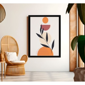 Bohem Tarz MDF Plastik Çerçeveli Dekoratif Tablo 01 