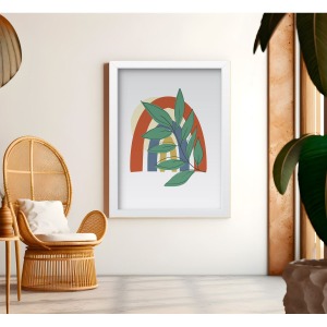 Bohem Tarz MDF Plastik Çerçeveli Dekoratif Tablo 01 