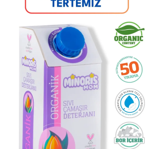 Minoris Mom Organik Sıvı Çamaşır Deterjanı 1 Lt 50 Yıkama