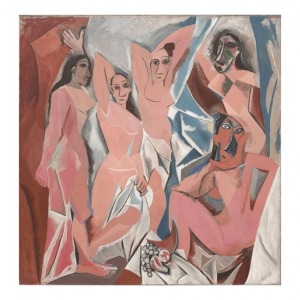  Picasso Avignonlu Kızlar Sayılarla Boyama Seti Kasnaklı  40 x 50