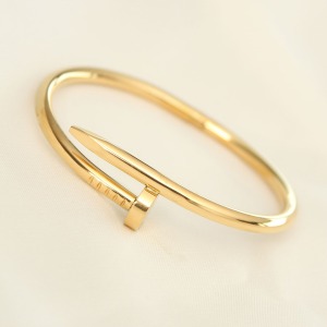 316L Çelik Gold Renk Çivi Model Bileklik