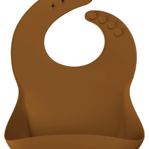 OiOi Basics Silikon Mama Önlüğü Woody Brown