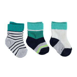 Bibaby Biorganic Rainbow Unisex 3'Lü Çorap 68406 Erkek