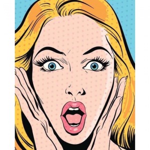  Pop Art Şok Sayılarla Boyama Seti Kasnaklı  40 x 50
