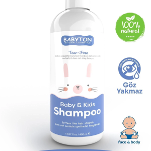 Babyton Göz Yakmayan Doğal Bebek ve Çocuk Şampuanı 400 ml