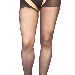 Siyah Özel Bölgesi Açık Fantazi Külotlu Çorap TM1078