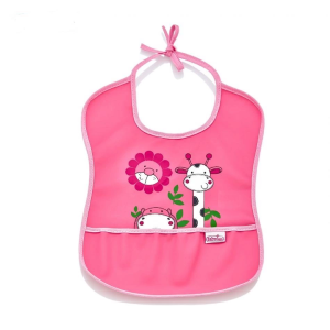 Babyjem Poli Muşamba Küçük Mama Önlüğü 030 Pembe