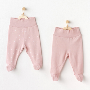 Andywawa Ac25049 Puppy Gazelle 2'li Patikli Pantolon Pink