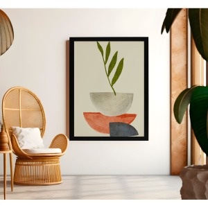 Bohem Tarz MDF Plastik Çerçeveli Dekoratif Tablo 01 
