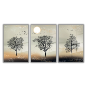 3 Parçalı Özel Tasarım Cam Tablo  89
