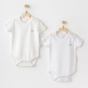 Andywawa Ac25211 Short Sleeve 2'li Basic Body Ekru