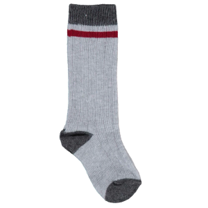 Bibaby Biorganic Çizgili Dizaltı Yaş Çorap 68431 Gri(1 Adet)