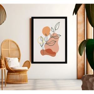 Bohem Tarz MDF Plastik Çerçeveli Dekoratif Tablo 01 