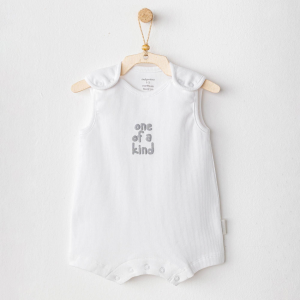 Andywawa Ac25895 Romper Basic Bebek Tulum White