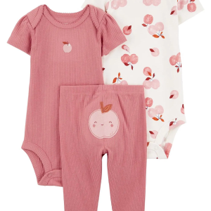Carter's Kız Bebek Body Pantolon Set 3'lü Paket 1R035010 Renkli